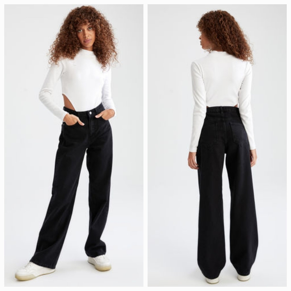 Women's Black Flare & Wide Leg Jeans